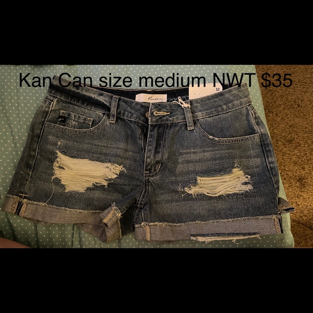 KanCan Jean shorts medium NWT